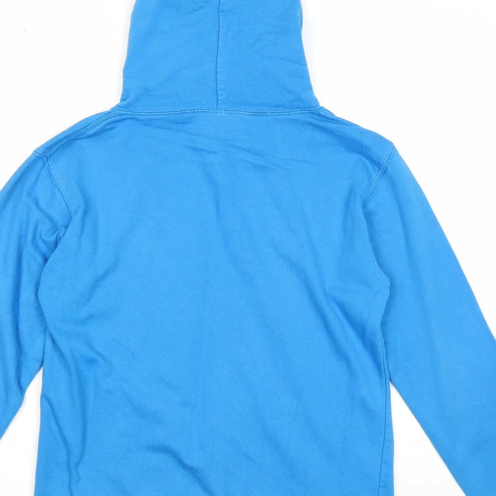 Awdis Boys Blue Cotton Pullover Hoodie Size 12-13 Years Pullover - Keep Calm And Walk The Westie