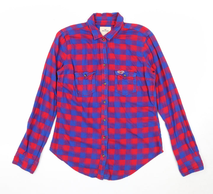 Hollister Mens Multicoloured Geometric Cotton Button-Up Size S Collared Button