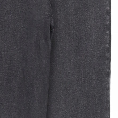 Topshop Womens Black Cotton Skinny Jeans Size 28 in L30 in Regular Zip