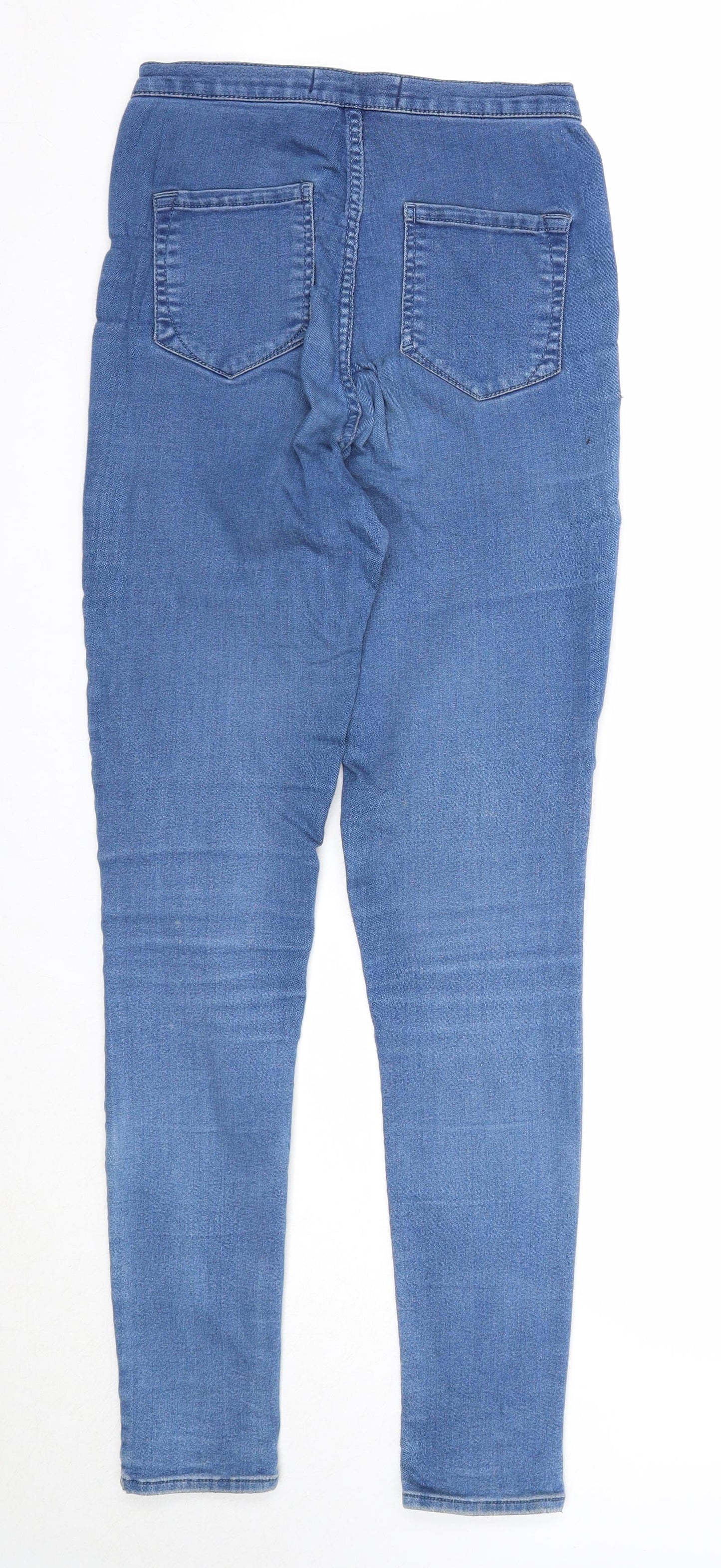 River Island Womens Blue Cotton Skinny Jeans Size 8 Regular Zip