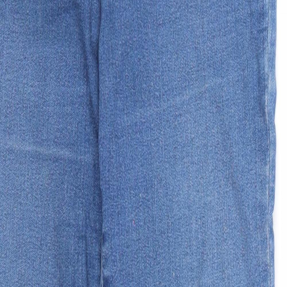 River Island Womens Blue Cotton Skinny Jeans Size 8 Regular Zip