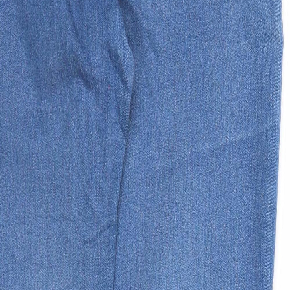 River Island Womens Blue Cotton Skinny Jeans Size 8 Regular Zip