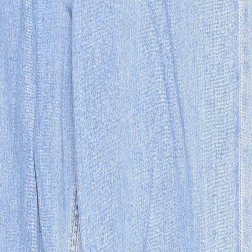 ASOS Mens Blue Cotton Straight Jeans Size 32 in L36 in Regular Zip