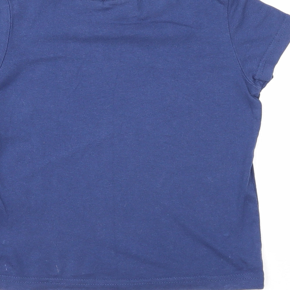 Harry Potter Boys Blue Cotton Basic T-Shirt Size 3-4 Years Round Neck Pullover - Ravenclaw Harry Potter
