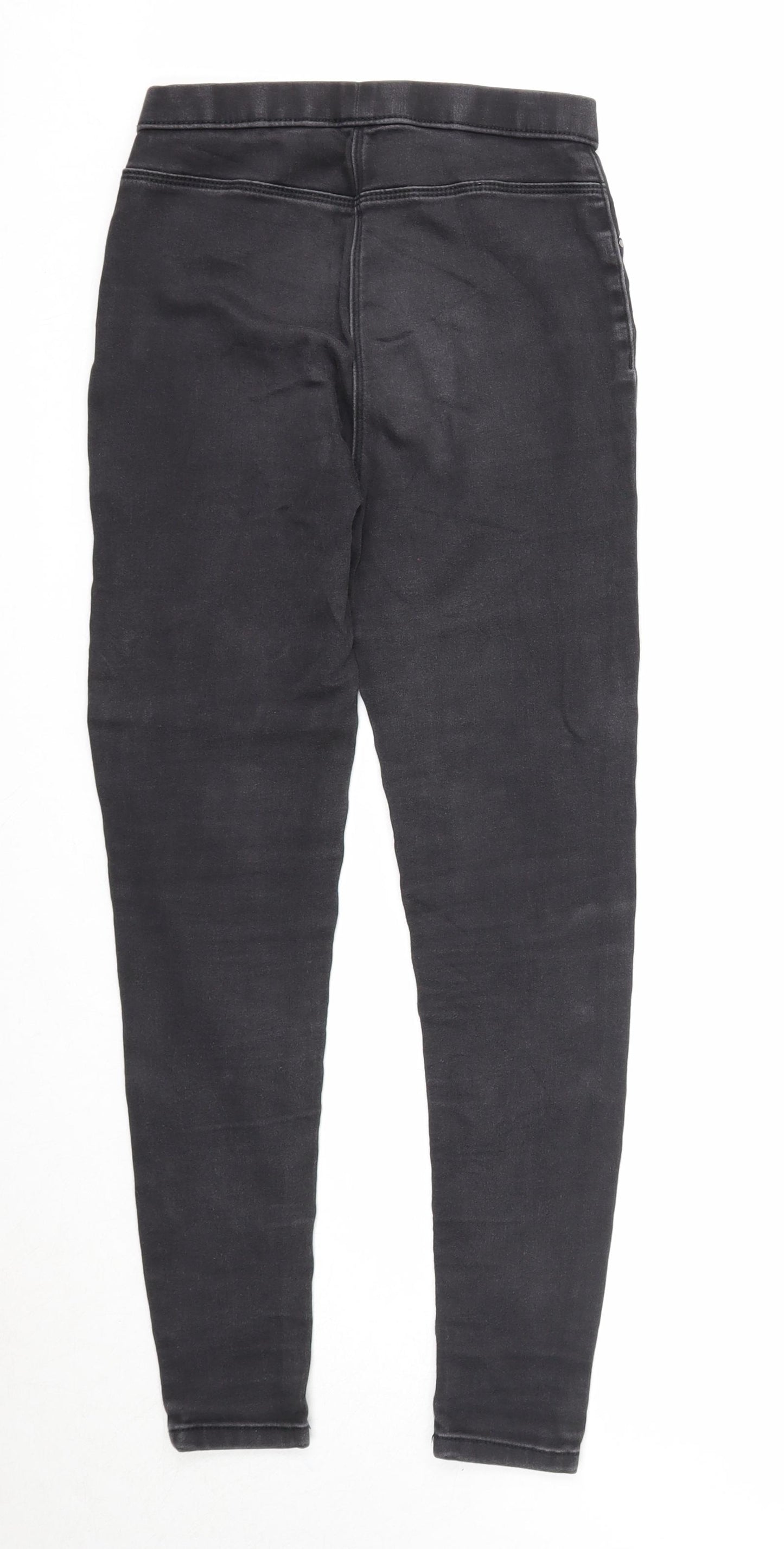 George Girls Black Cotton Jegging Jeans Size 11-12 Years Regular
