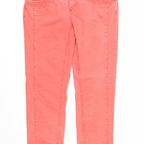 Street One Womens Pink Cotton Straight Jeans Size 26 in L26 in Regular Zip