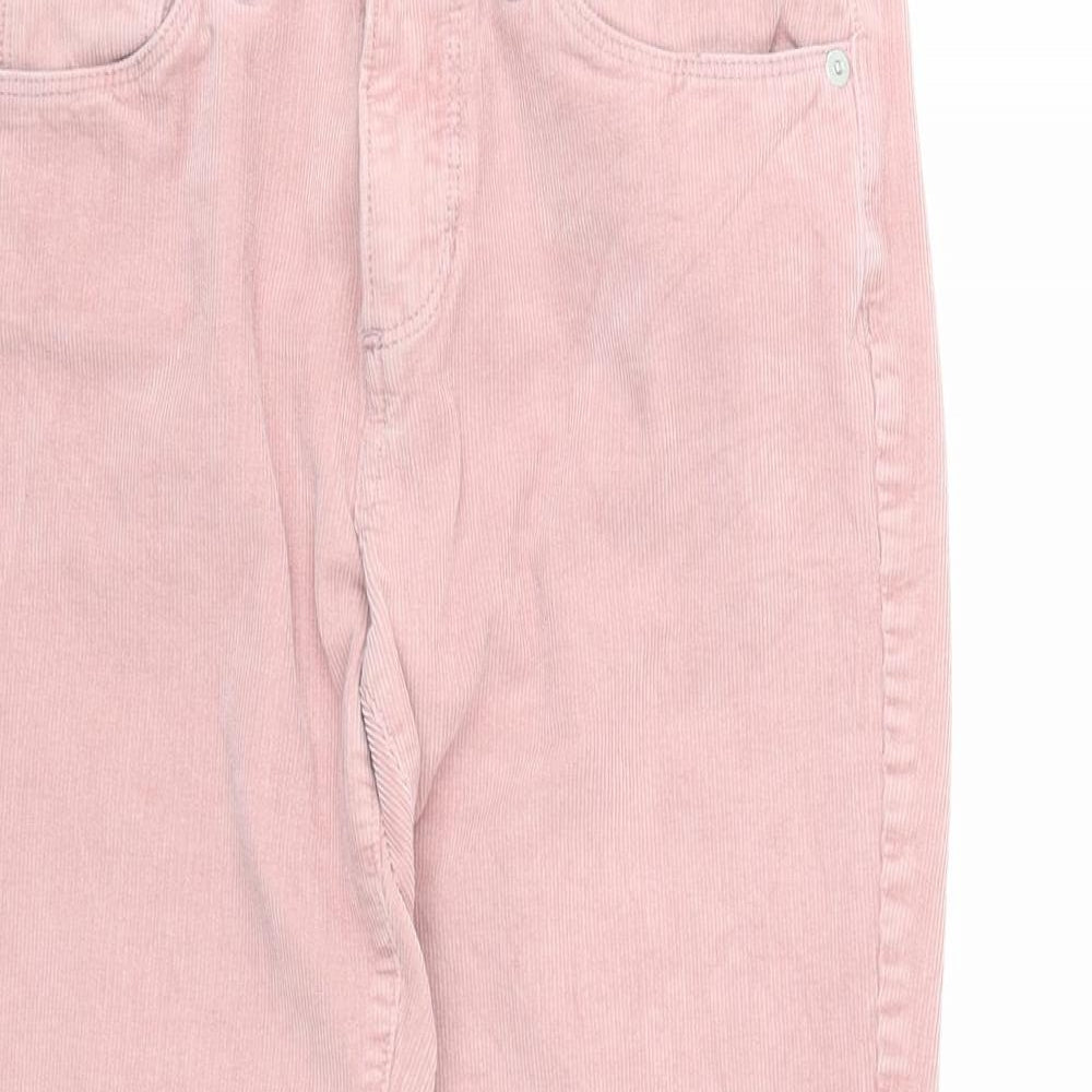 Banana Republic Womens Pink Cotton Trousers Size 27 in Regular Zip