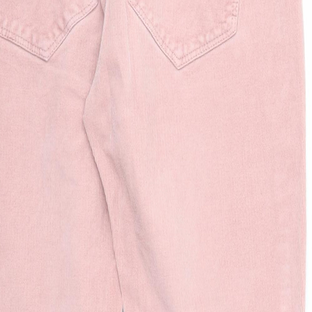 Banana Republic Womens Pink Cotton Trousers Size 27 in Regular Zip