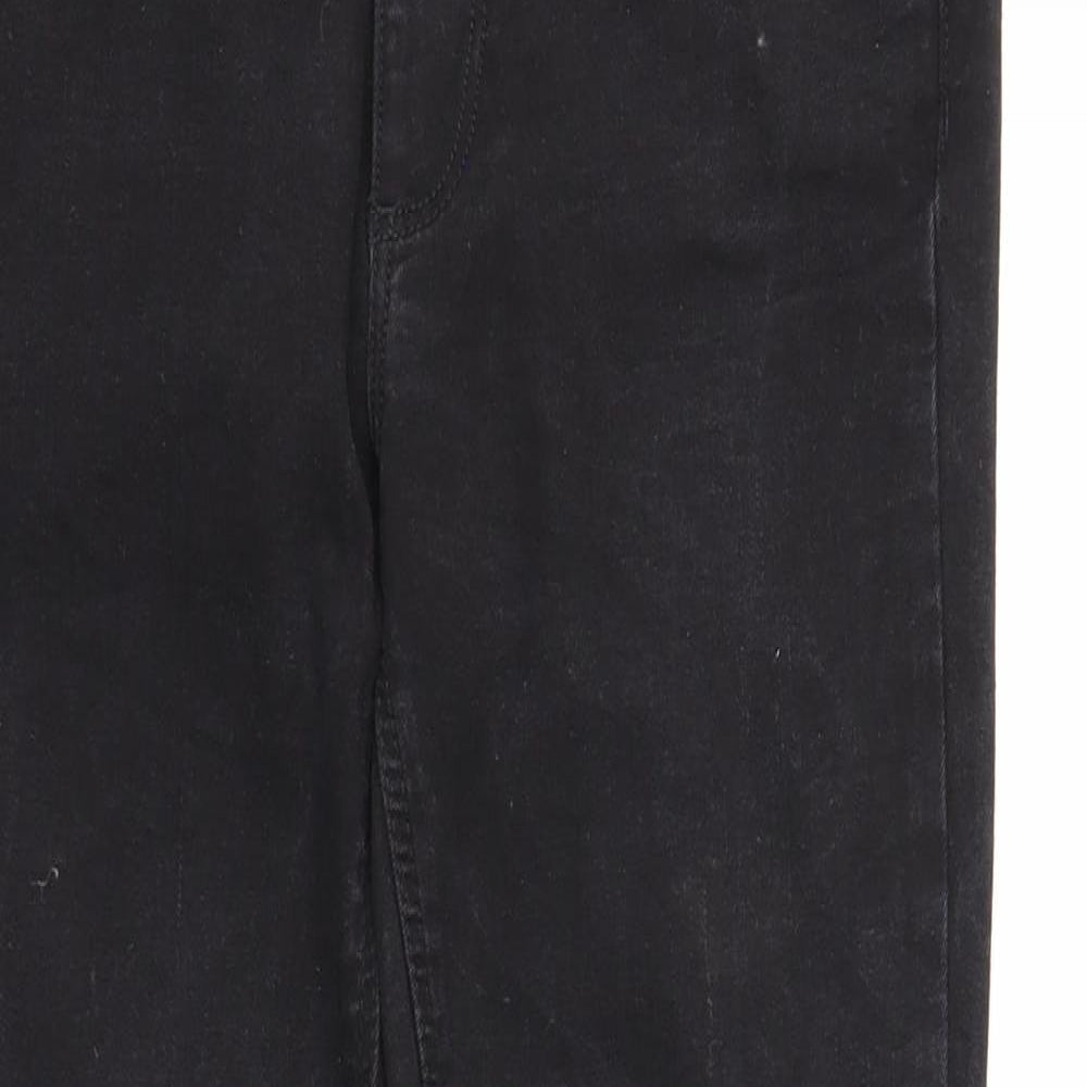 Denim & Co. Womens Black Cotton Skinny Jeans Size 8 Regular Zip