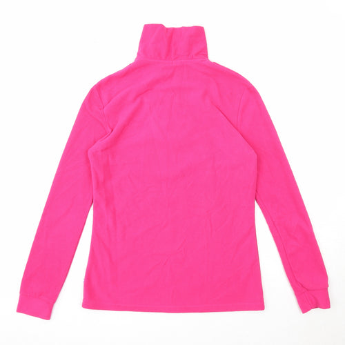 Manbi Womens Pink Polyester Pullover Sweatshirt Size 8 Zip
