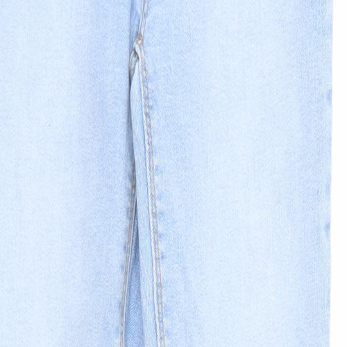 Denim & Co. Womens Blue Cotton Skinny Jeans Size 6 Regular Zip - Waist Size 21 inches