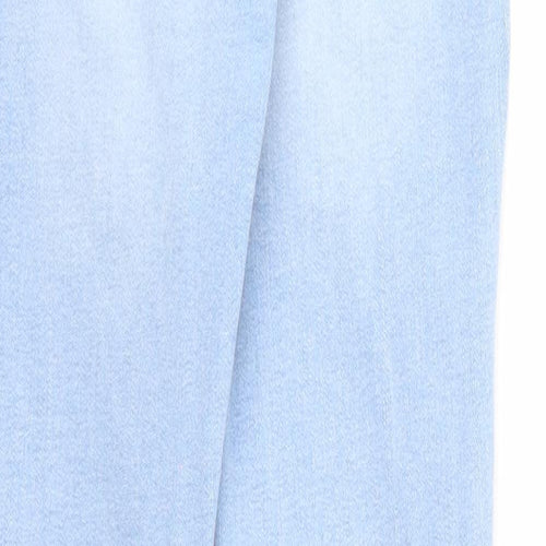 Denim & Co. Womens Blue Cotton Skinny Jeans Size 6 Regular Zip - Waist Size 21 inches