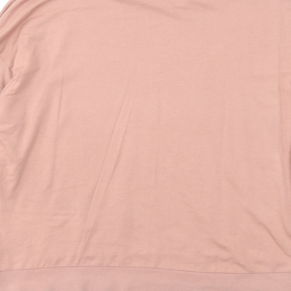 Divided Womens Pink Cotton Pullover Sweatshirt Size M Pullover - Seoul