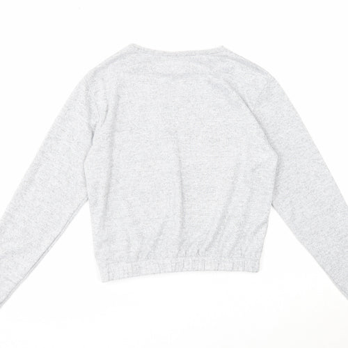 I love girls wear Girls Grey Polyester Pullover Sweatshirt Size 11 Years Pullover - Love
