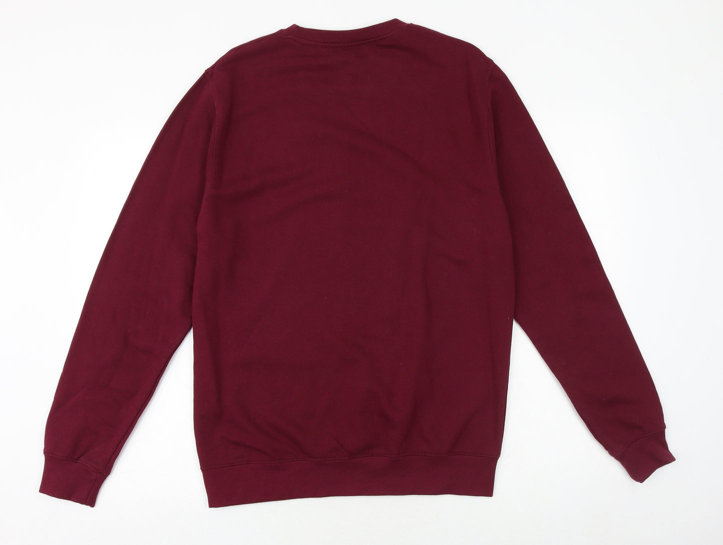 Awdis Mens Purple Cotton Pullover Sweatshirt Size M - Christmas Rugby