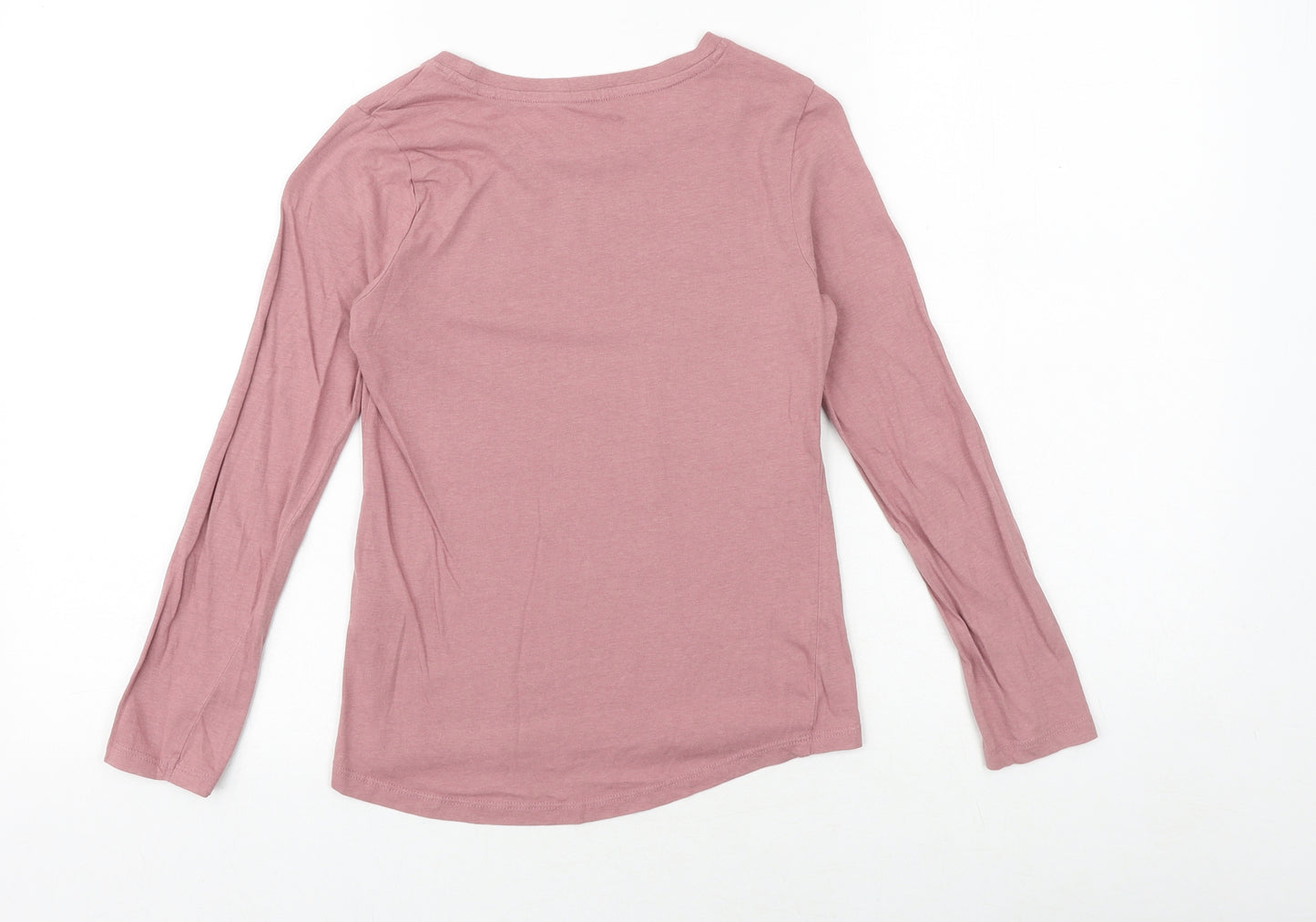 YO Girls Pink 100% Cotton Basic T-Shirt Size 9 Years Round Neck Pullover - Freedom Spirit