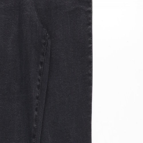 Denim & Co. Womens Black Cotton Skinny Jeans Size 12 Regular Zip