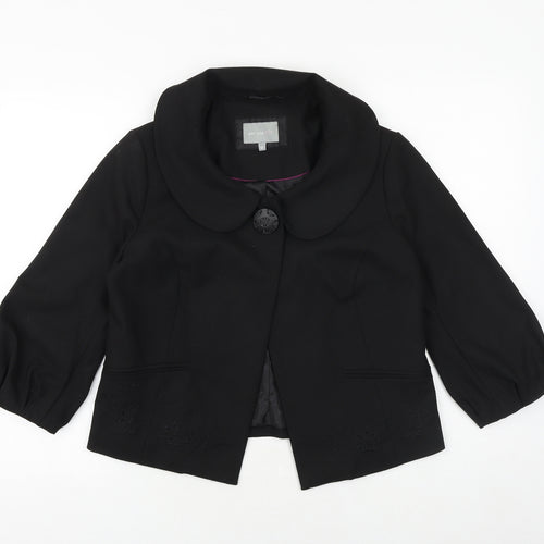 Marks and Spencer Womens Black Jacket Blazer Size 10 Button