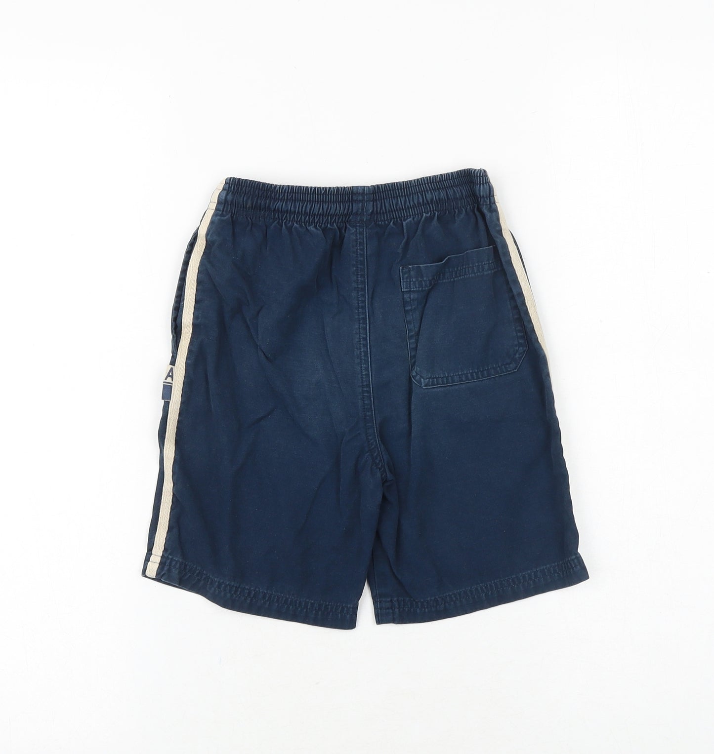 Adams Boys Blue Cotton Chino Shorts Size 6 Years Regular Drawstring