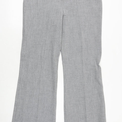 Tuchuzy Womens Grey Polyester Trousers Size 16 Regular Zip