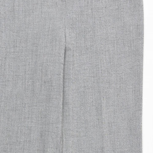 Tuchuzy Womens Grey Polyester Trousers Size 16 Regular Zip