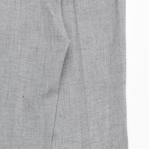 Tuchuzy Womens Grey Polyester Trousers Size 16 Regular Zip