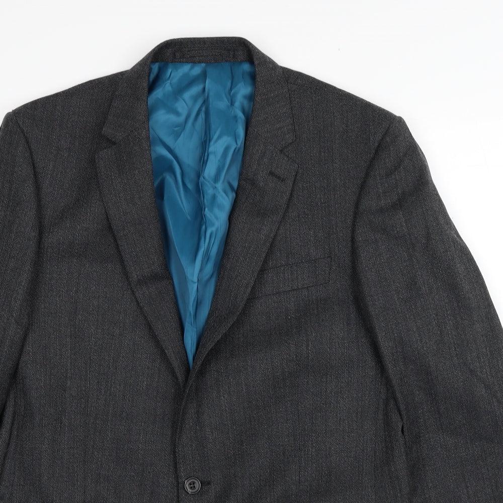 Marks and Spencer Mens Grey Wool Jacket Suit Jacket Size 40 Regular