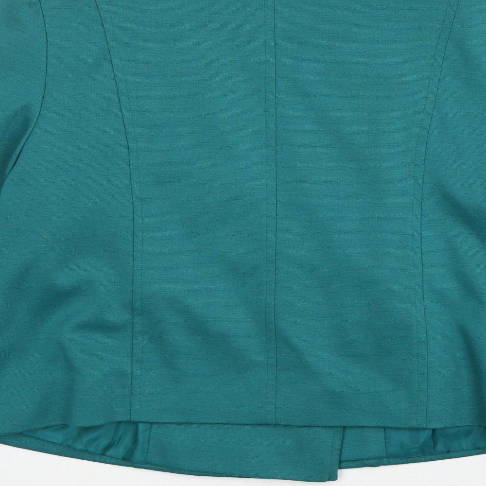 Atmosphere Womens Blue Jacket Size 12 Button