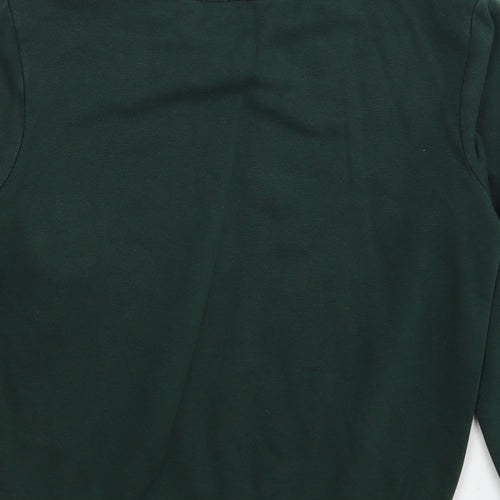 Preworn Boys Green Cotton Pullover Sweatshirt Size 8-9 Years Pullover