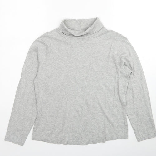 BHS Womens Grey Cotton Pullover Sweatshirt Size 14 Pullover