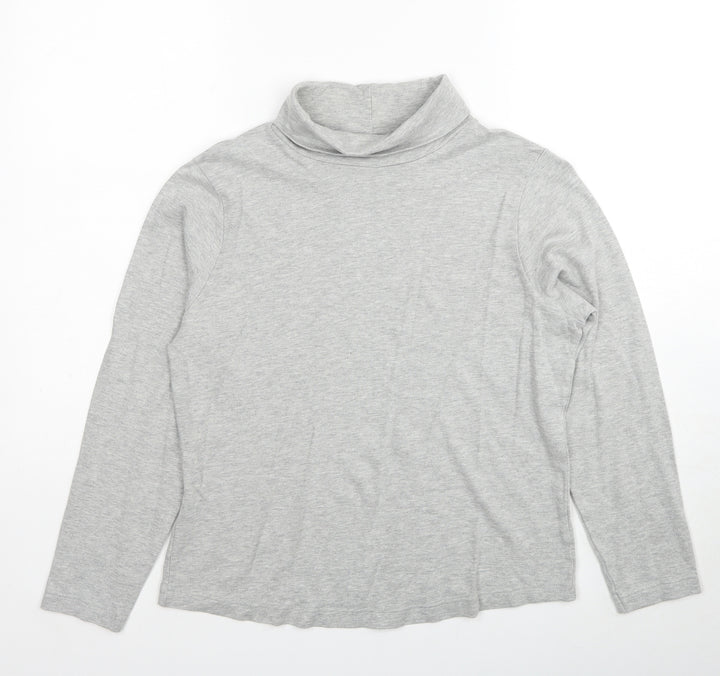 BHS Womens Grey Cotton Pullover Sweatshirt Size 14 Pullover