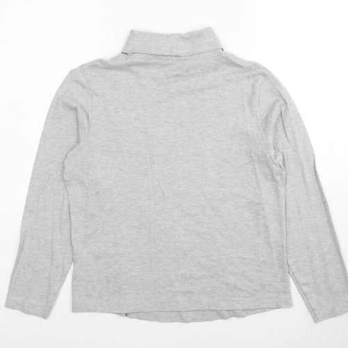 BHS Womens Grey Cotton Pullover Sweatshirt Size 14 Pullover