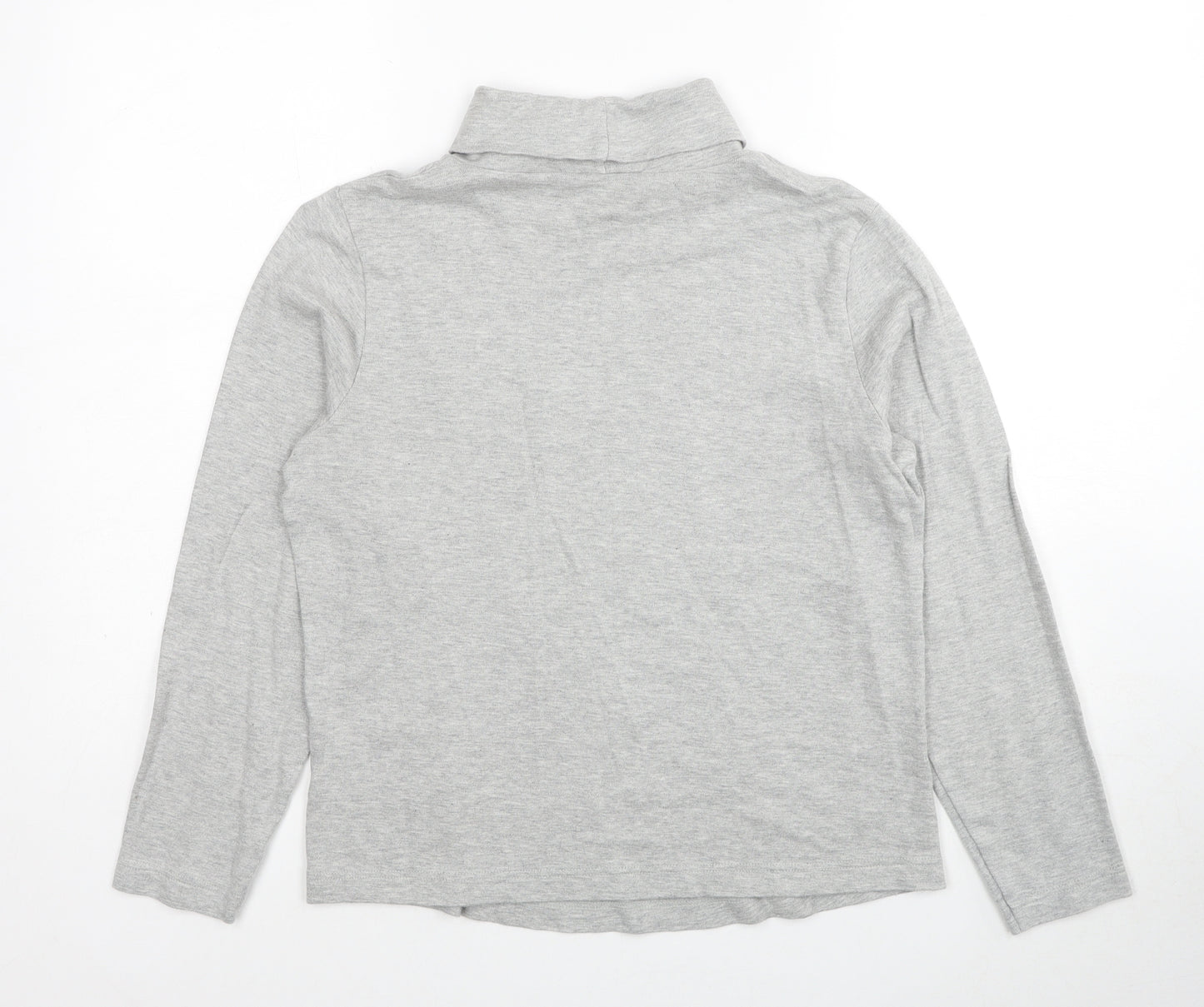 BHS Womens Grey Cotton Pullover Sweatshirt Size 14 Pullover