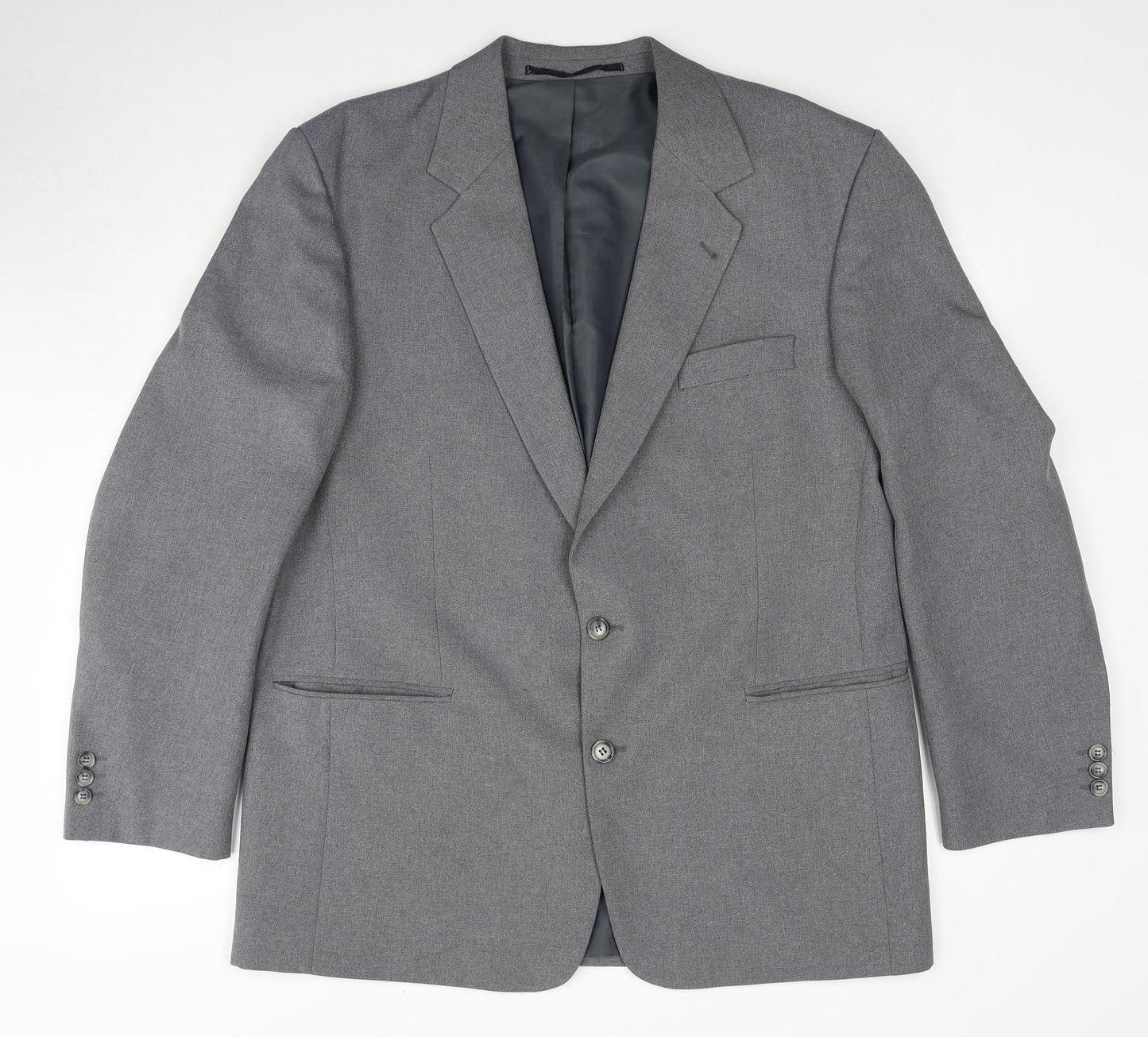 Canda Mens Grey Polyester Jacket Suit Jacket Size 42 Regular