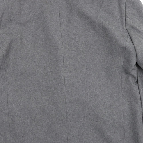 Canda Mens Grey Polyester Jacket Suit Jacket Size 42 Regular