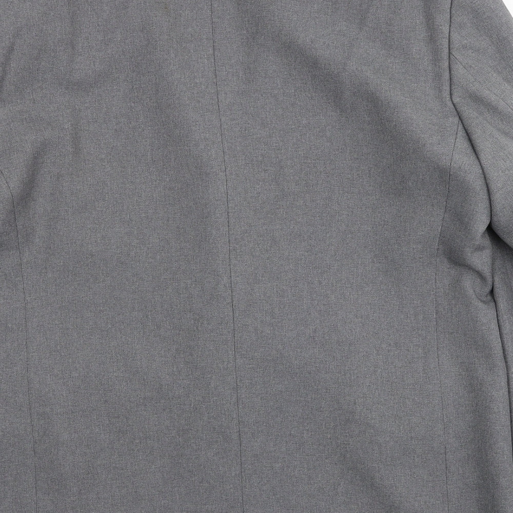Canda Mens Grey Polyester Jacket Suit Jacket Size 42 Regular