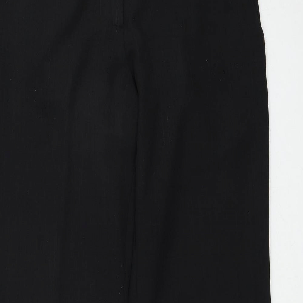Papaya Womens Black Polyester Trousers Size L Regular Zip