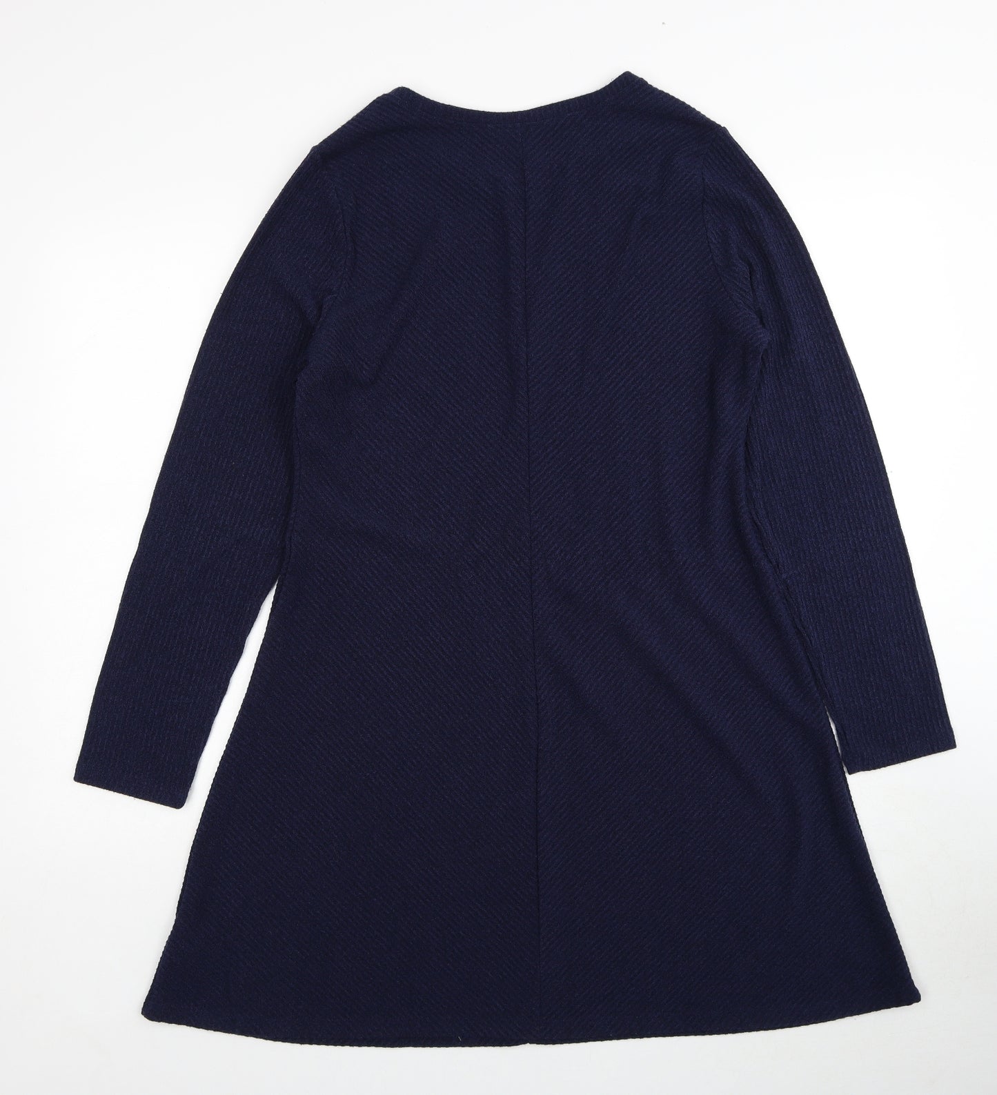 Gap Womens Blue Polyester A-Line Size L Round Neck Pullover