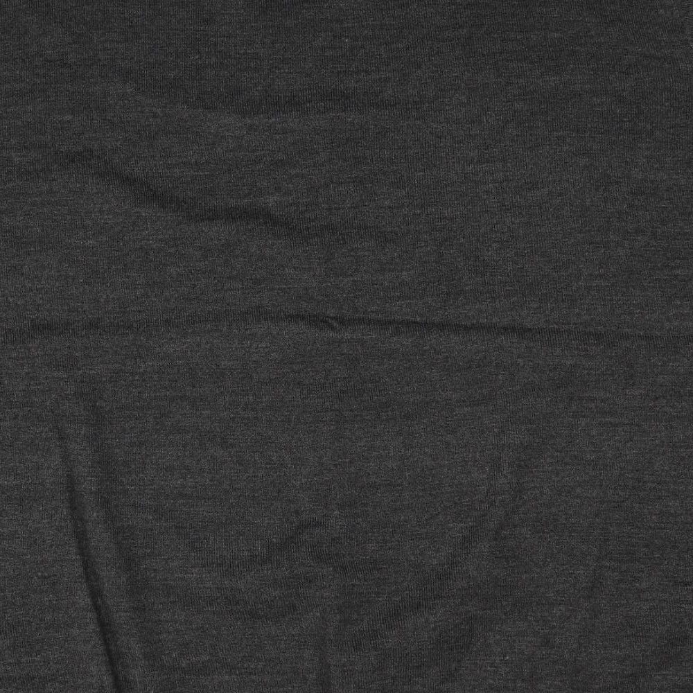 W&B Mens Grey V-Neck Acrylic Vest Jumper Size 4XL Sleeveless - Label size 5XL
