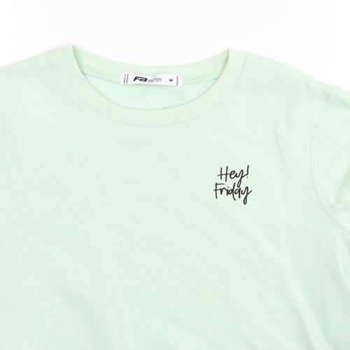 FB Sisters Womens Green Cotton Pullover Sweatshirt Size M Pullover - Hey! Friday