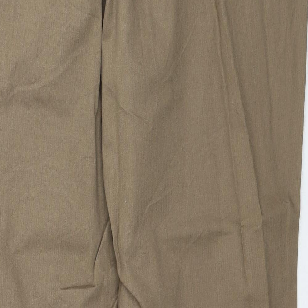 ZERRES Womens Brown Cotton Bootcut Jeans Size 20 Regular Zip