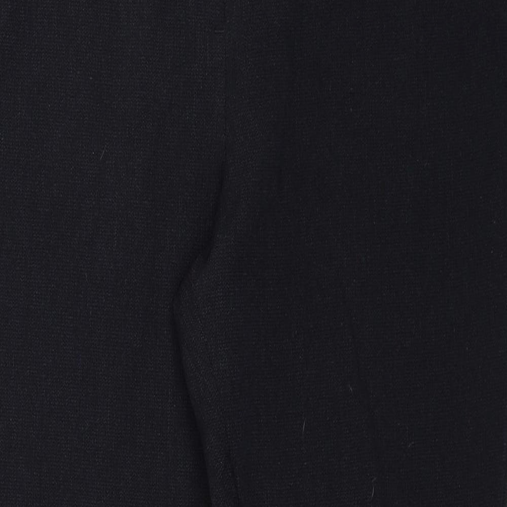 Papaya Womens Blue Polyester Trousers Size 14 Regular Zip