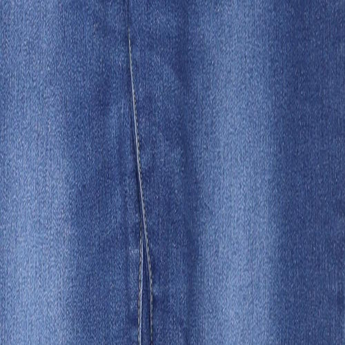 Denim & Co. Womens Blue Cotton Skinny Jeans Size 10 Regular Zip