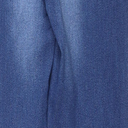 Denim & Co. Womens Blue Cotton Skinny Jeans Size 10 Regular Zip