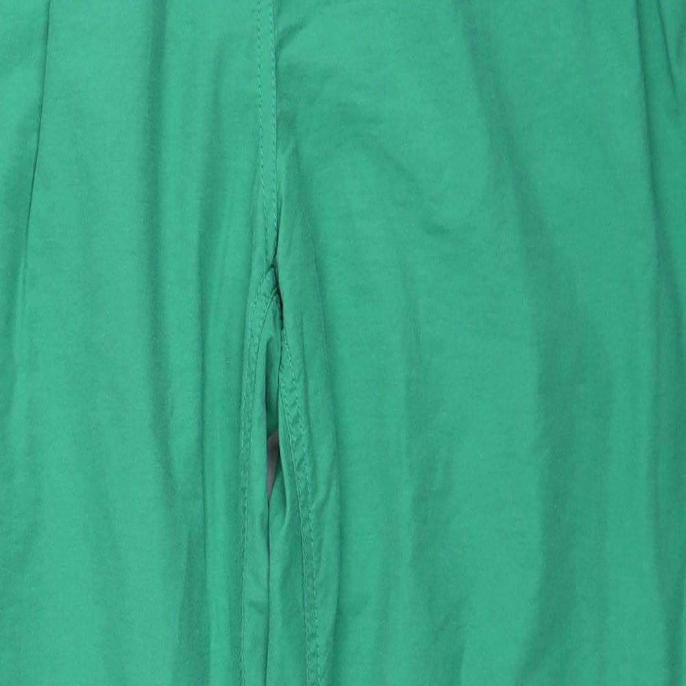 Dorothy Perkins Womens Green Camel Trousers Size 18 Regular Zip