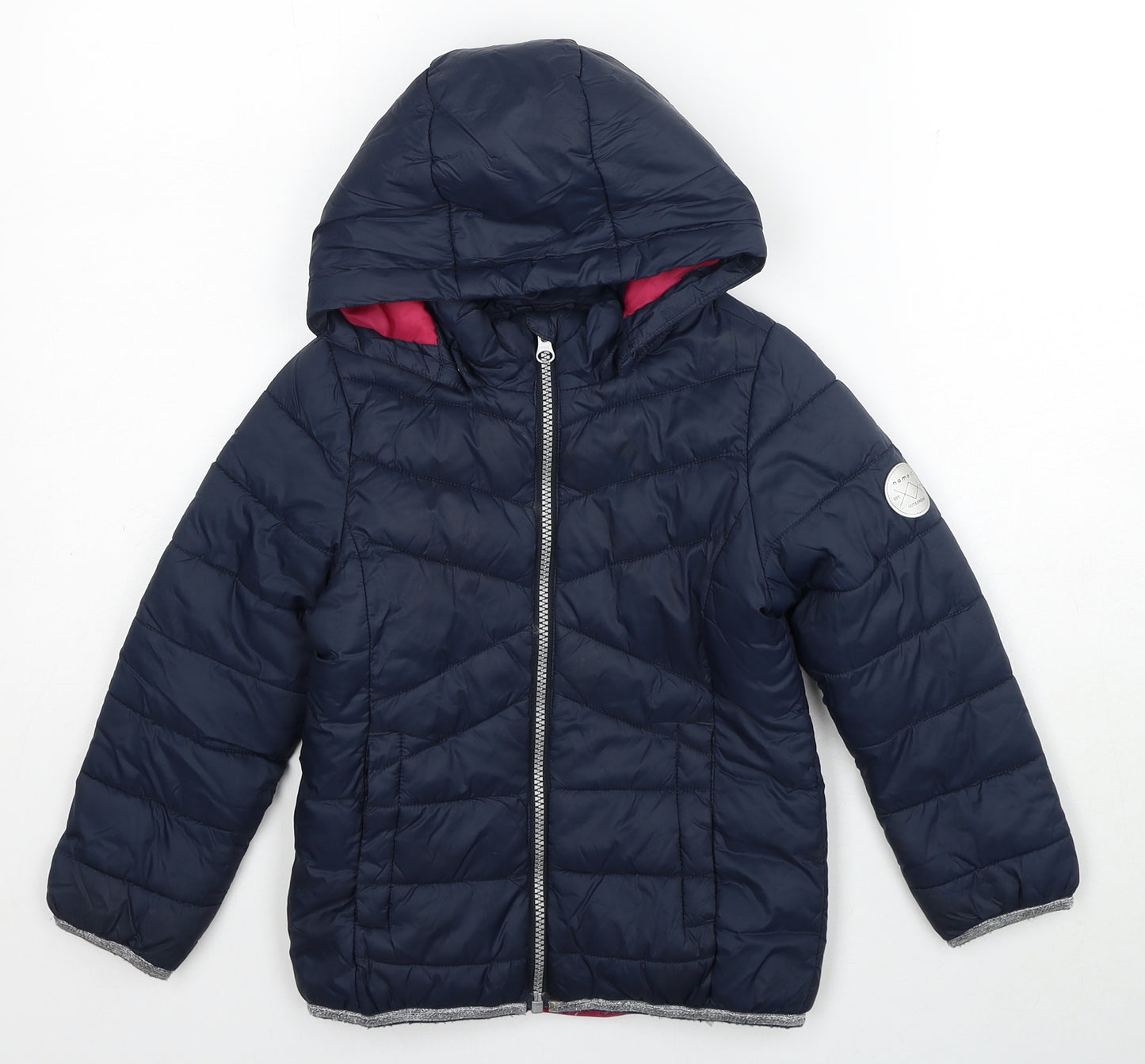 name it Girls Blue Puffer Jacket Jacket Size 5 Years Zip