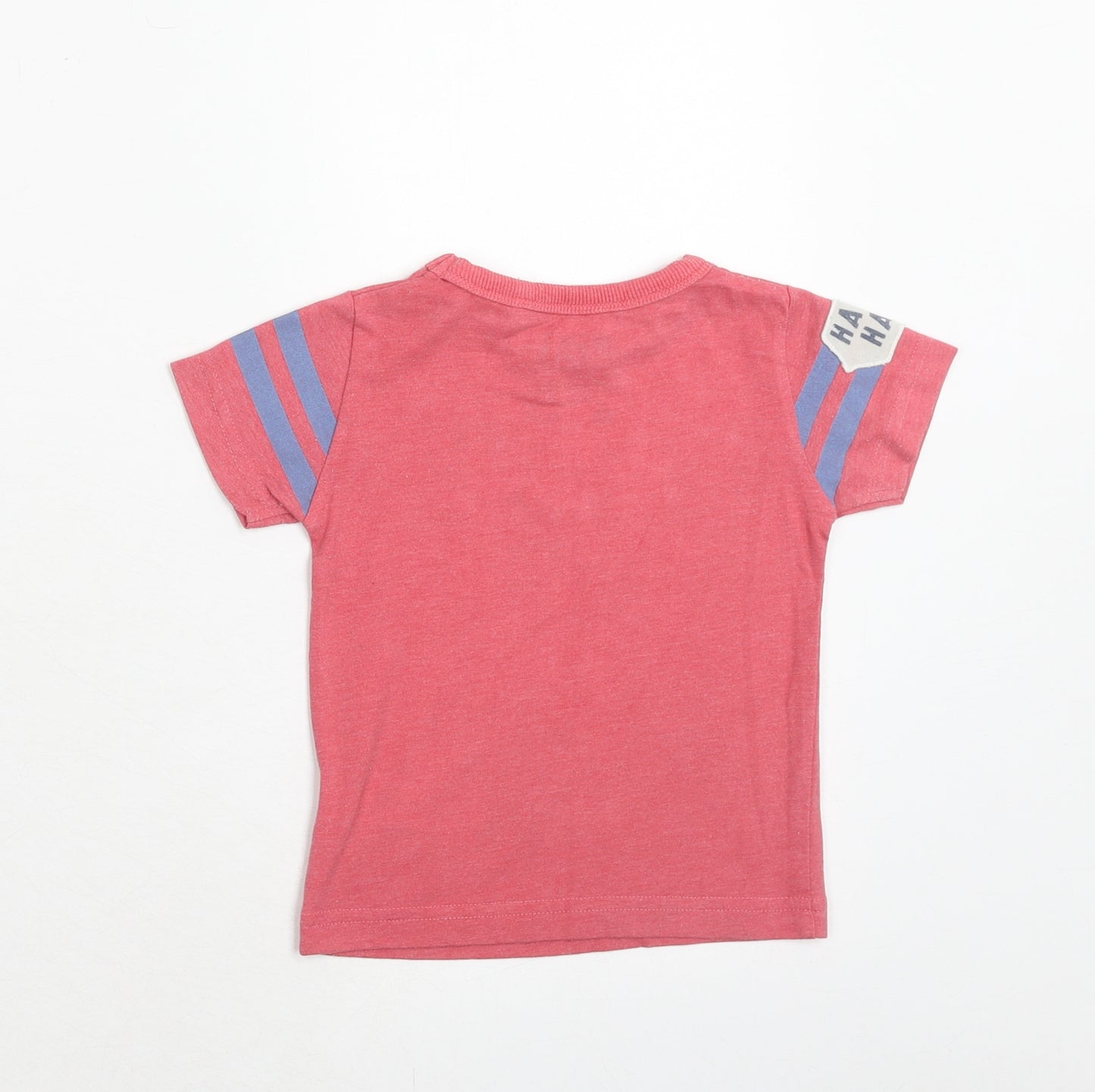 George Boys Red Cotton Basic T-Shirt Size 6-9 Months Round Neck Pullover - I Love My Grandad So Much