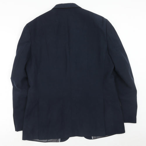 Marks and Spencer Mens Blue Polyester Jacket Suit Jacket Size 42 Regular