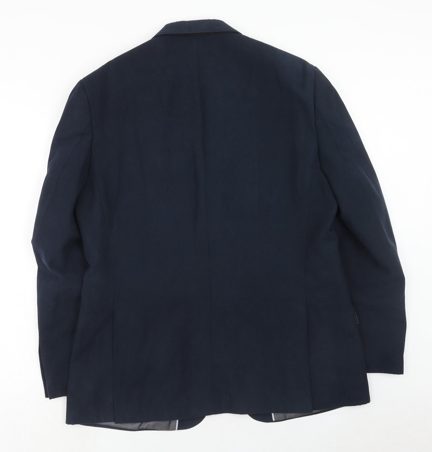 Marks and Spencer Mens Blue Polyester Jacket Suit Jacket Size 42 Regular