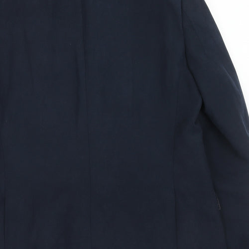 Marks and Spencer Mens Blue Polyester Jacket Suit Jacket Size 42 Regular